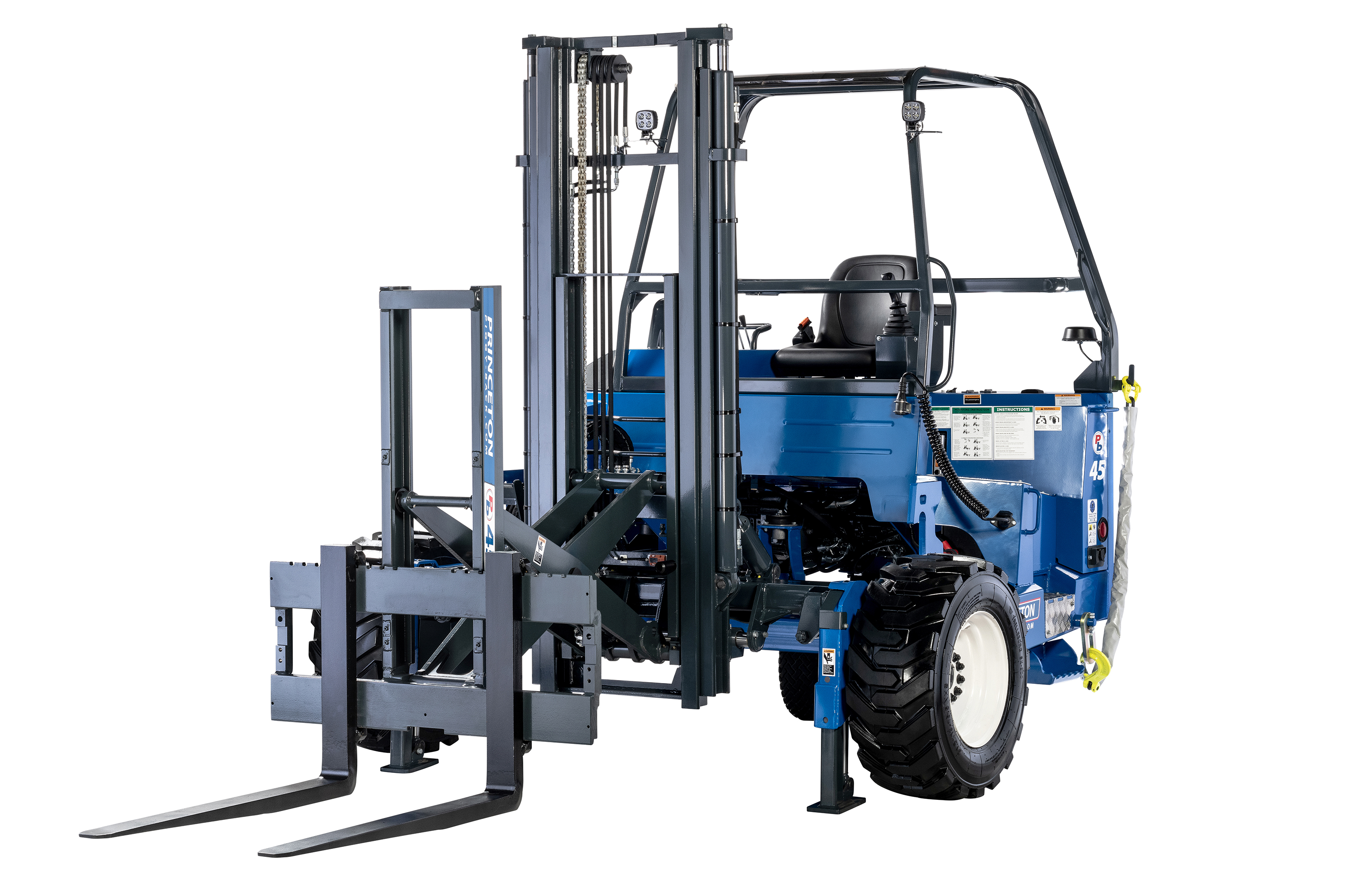 Blue Princeton Piggyback forklift