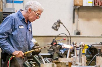 a man working on some equipment